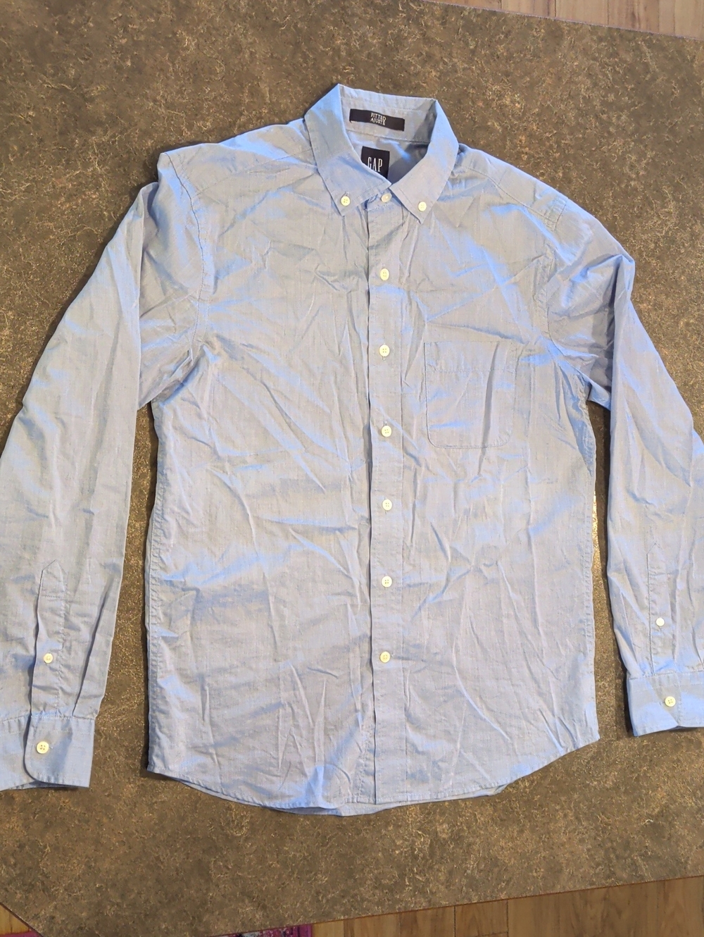 Men's Light Blue Button-Down Shirt
